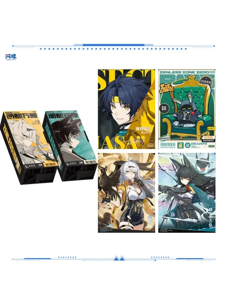 Zenless Zone Zero ShiningSoul ZZZ S1 S2 Neue Eridu Panorama Mystery Box Anime TCG Sammelkarten Feiertags-Geburtstagsgeschenk