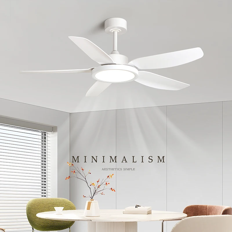 Nuevo Ventilador de Techo LED Moderno con Luz Blanca, Lámpara de Techo para Hogar, Oficina, Patio, Iluminación Interior, Ventilador de Techo, 선풍기 실링팬