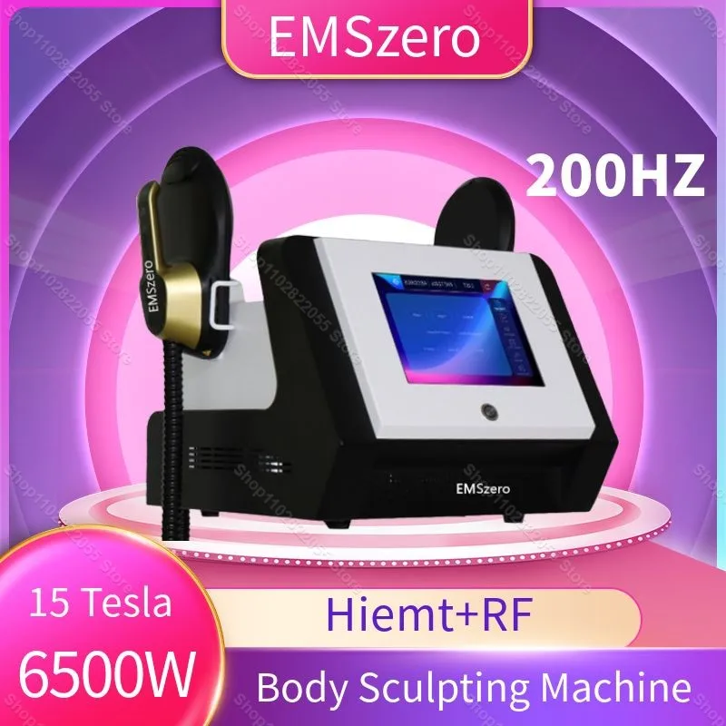 15 Tesla 6500W EMSzero Machine NEO HIEMT RF EMS Electromagnetic Muscle Stimulator 2024 Professional Body Sculpting 200HZ