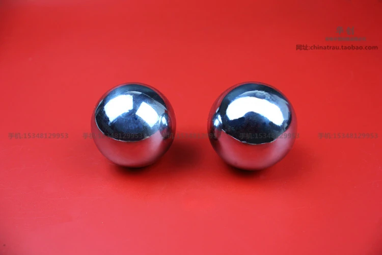 massage stainless steel ball hollow ring handball good health for hand flexibility 100g 47mm