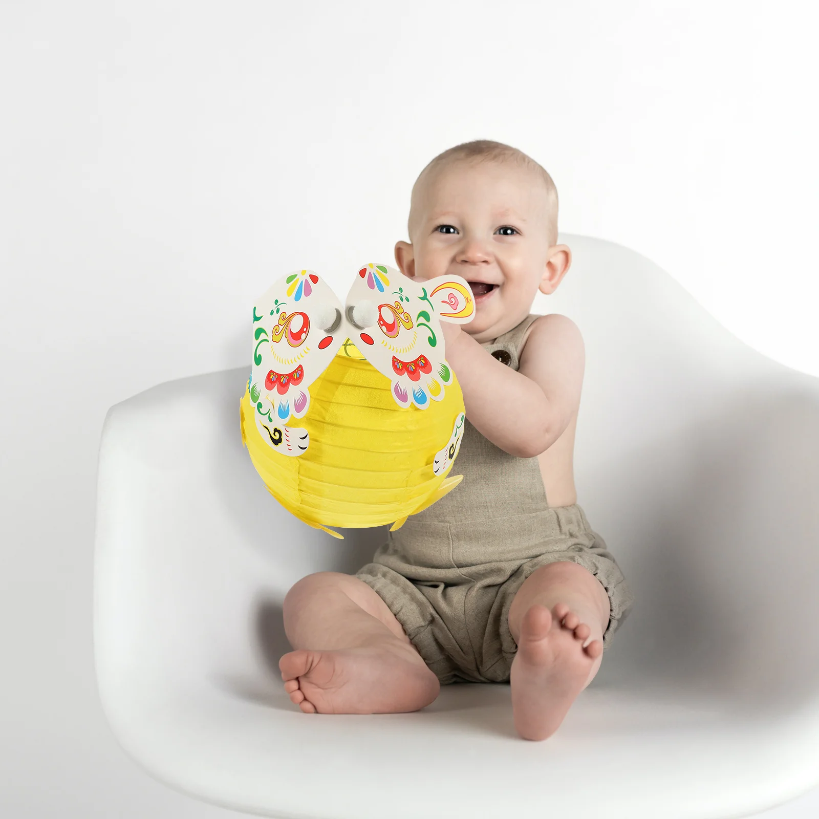 مجموعتان من فانوس مهرجان الأرانب DIY لوازم الحرف اليدوية مجموعة فانوس ورقية كرتونية ديكور محمول لحفلات أعياد الميلاد للأطفال