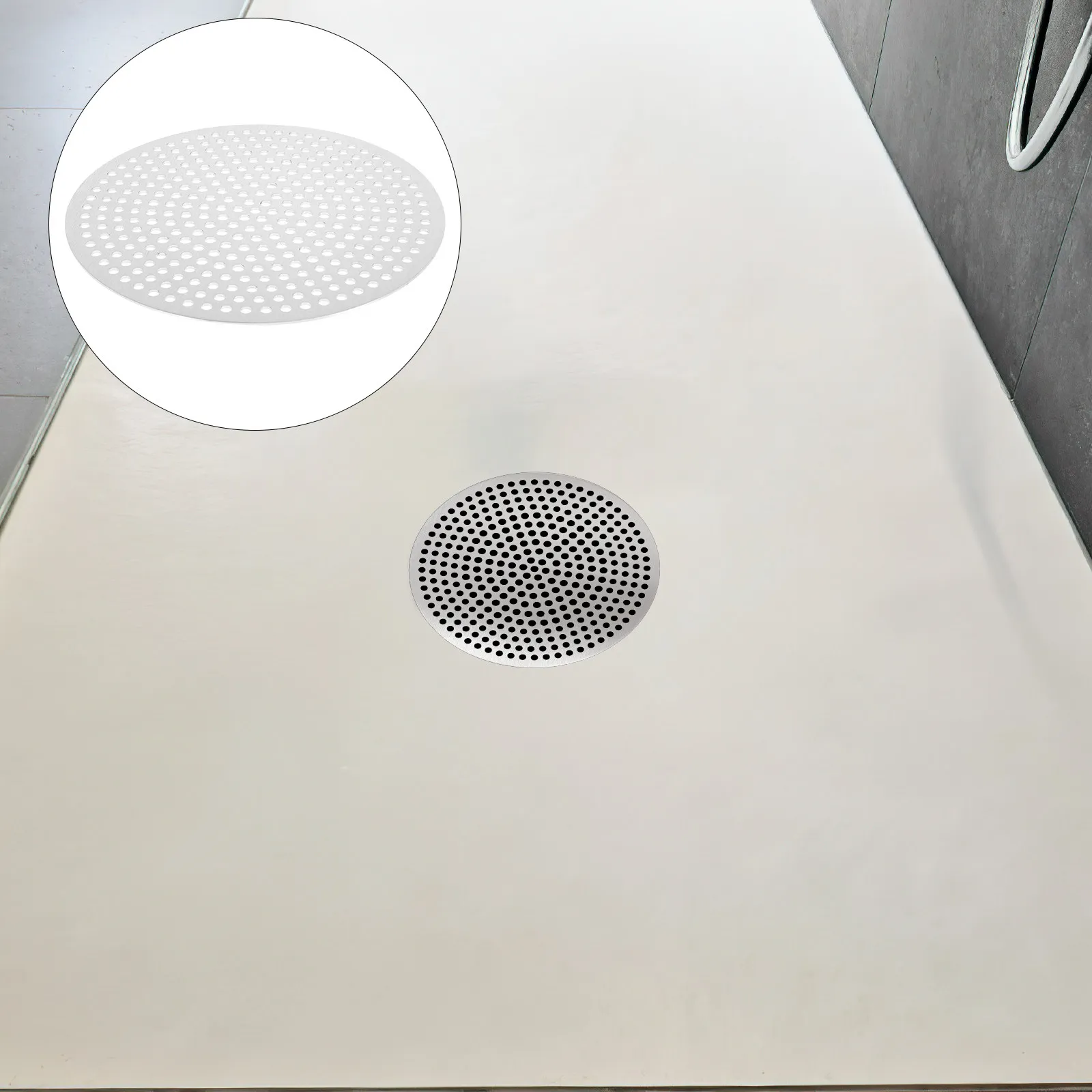 

Floor Drain Cover Stainless Steel 15Cm Heavy Duty Rust Proof Sink Seal Cover Kitchen Shower Hair Catcher Floor Filter Lid