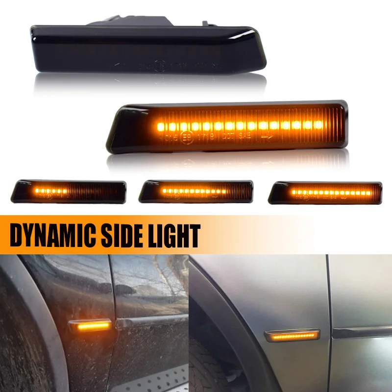 

For BMW E36 3 Series 316i 318i 318is 323i 325i 328i M3 1997-1999 E53 X5 1999-2006 LED Side Marker Lamp Amber Fender Turn Signal