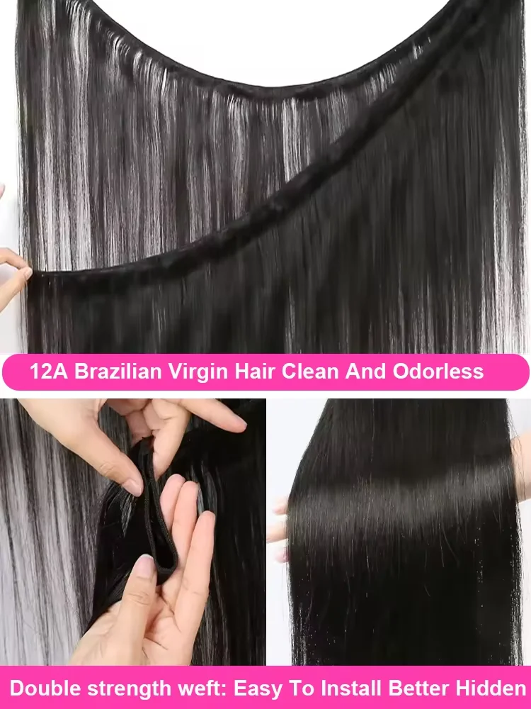 12A Прямые 100% пучки человеческих волос 40 дюймов Натуральные черные необработанные девственные необработанные волосы Бразильские волосы 3-4 комплекта предложений