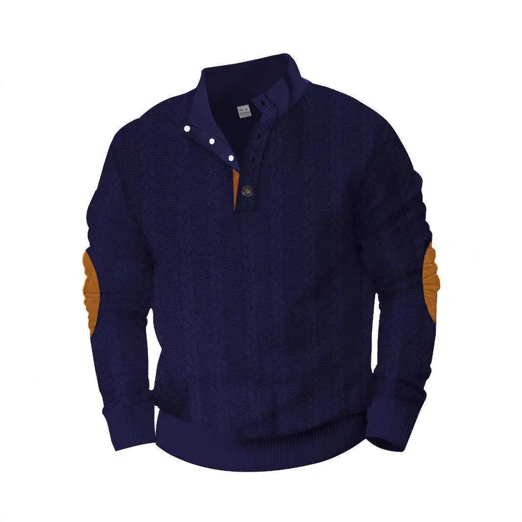 

Повседневная длинная толстовка с капюшоном Све, тяжелая мужская толстовка с цветочной вышивкой и воротником-стойкой на пуговицах, удобная уличная одежда Henry Sle