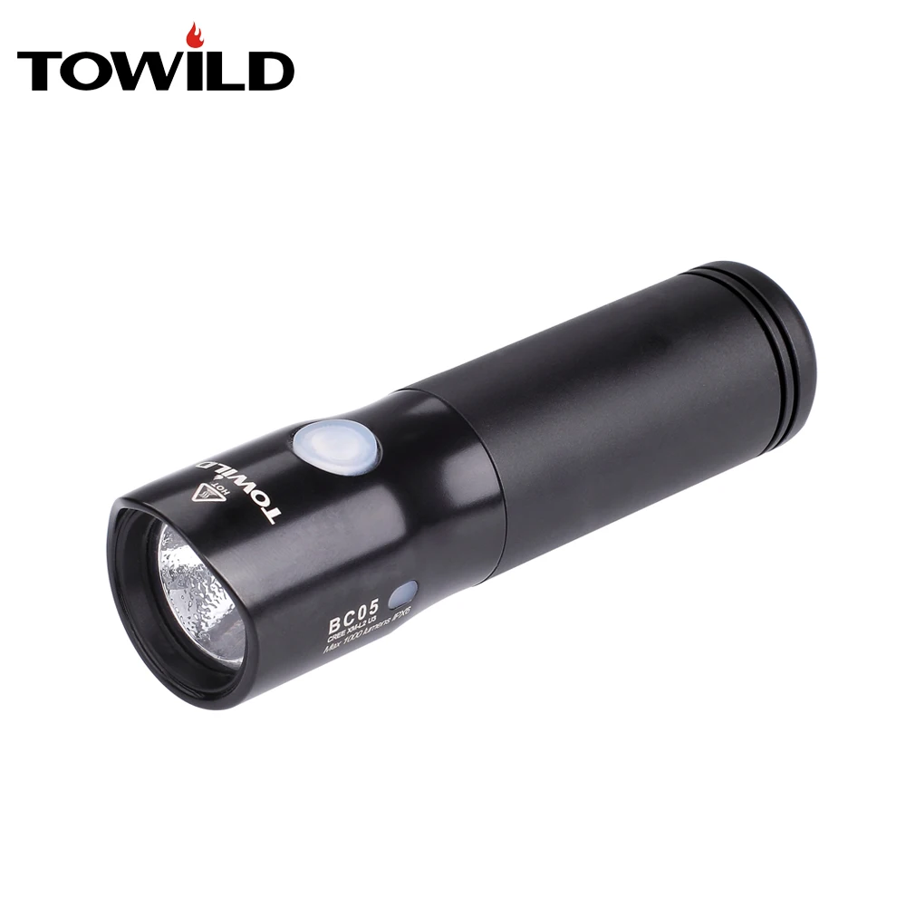 TOWILD BC05 Bicycle Headlight Waterproof 1100 Lumens MTB Cycling Flash Light Front LED Torch Light Power bank bike accessories