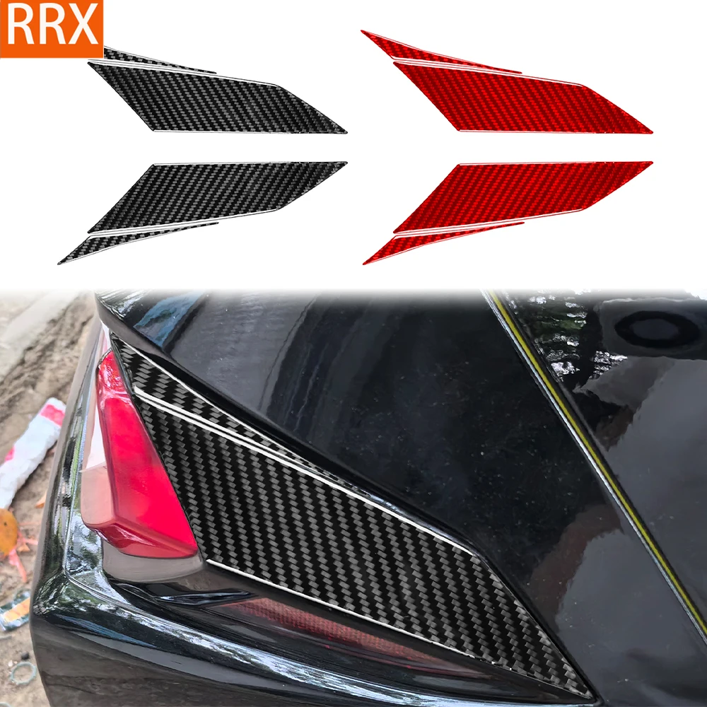 For Chevrolet Corvette C8 Z51 Z06 2020-2023 Real Carbon Fiber Sticker Tail light side panel Car Accessories Exterior decorative