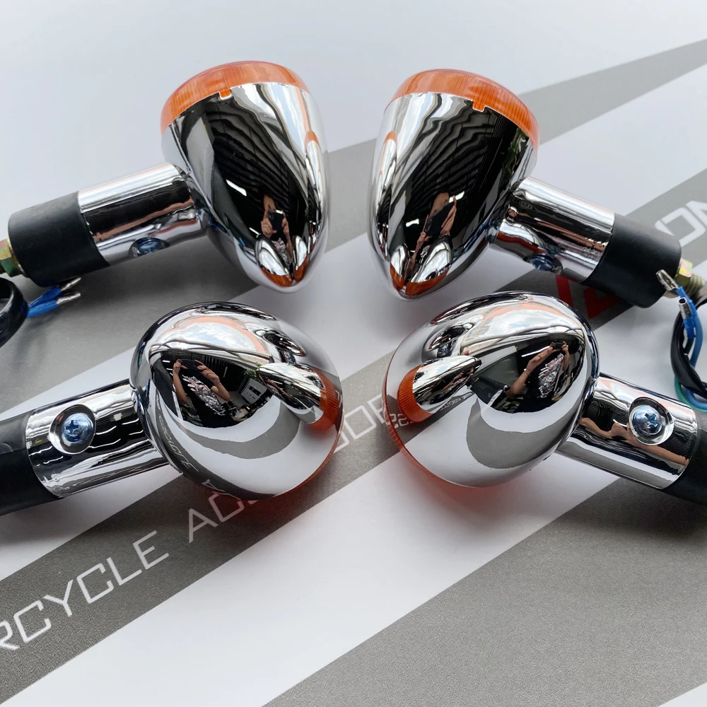 لهوندا الظل الروح ايرو VT700 VT750 VT1100/سوزوكي الدخيل Volusia VS VL 700 750 800 1400 4x دراجة نارية رصاصة بدوره إشارات