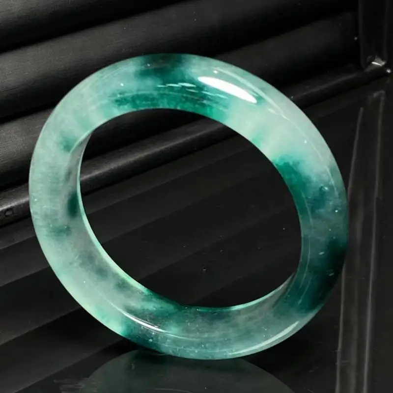 

Genuine Myanmar Jadeite Ice Floating Jade Bangle Women Healing Gemstone Fine Jewelry Natural Certified Burma Jade Bangles