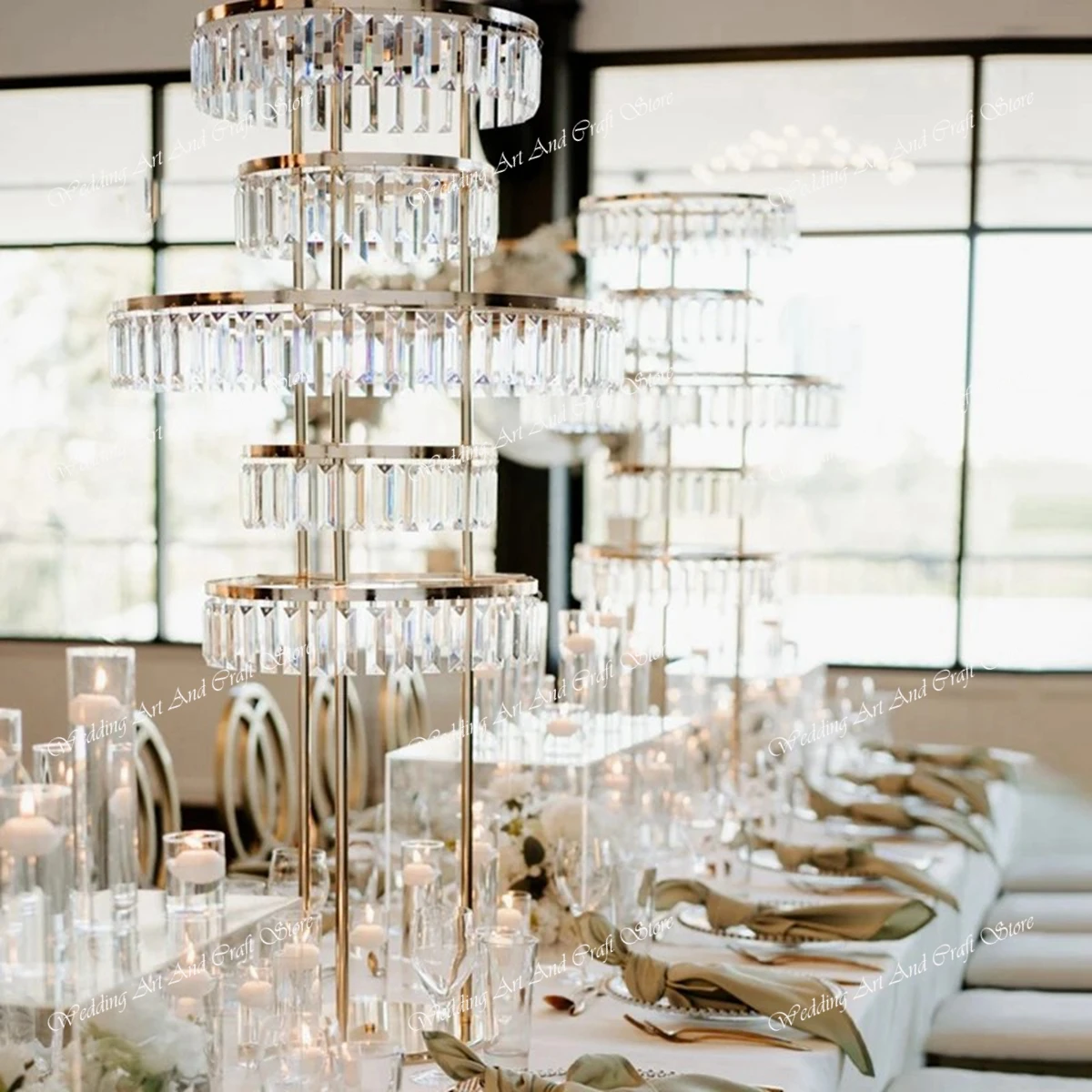 

3pcs/5pcsgold/sliver)60cm /150cm) Modern Round acrylic Arch Stands Metal Backdrop Arch for Wedding Stage table Decor