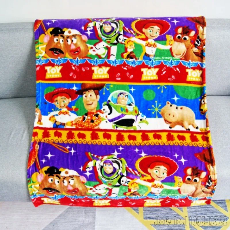 

Anime Toy Story Woody Buzz Lightyear Blanket 70x100cm Throw Cartoon for Kids Baby Pet on Crib Plane Sofa Bed Cover