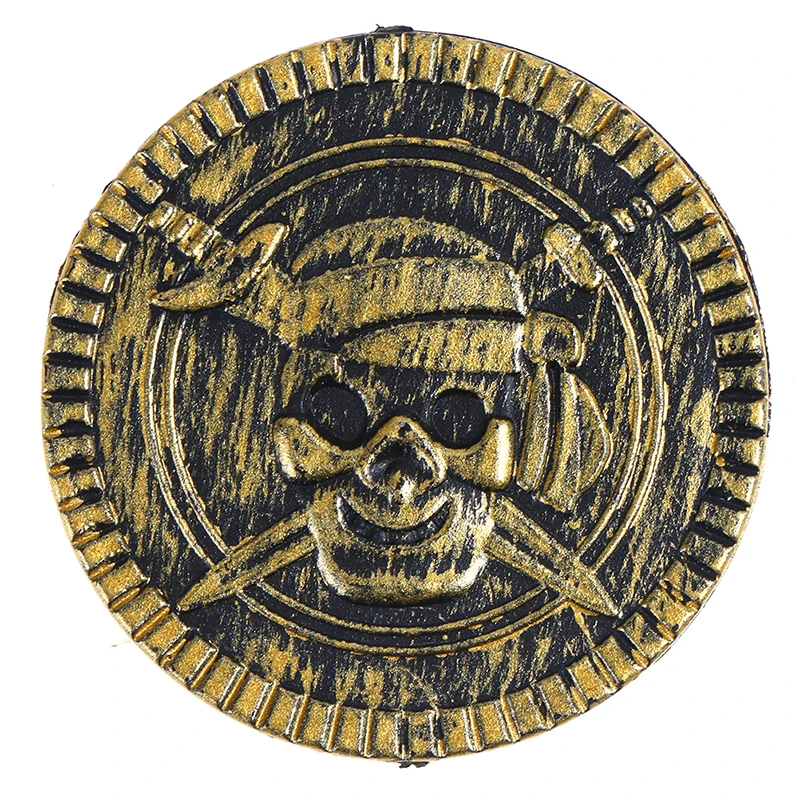 10pcs Pirate Treasure Coins Party Props Christmas Gift Game Currency Halloween..