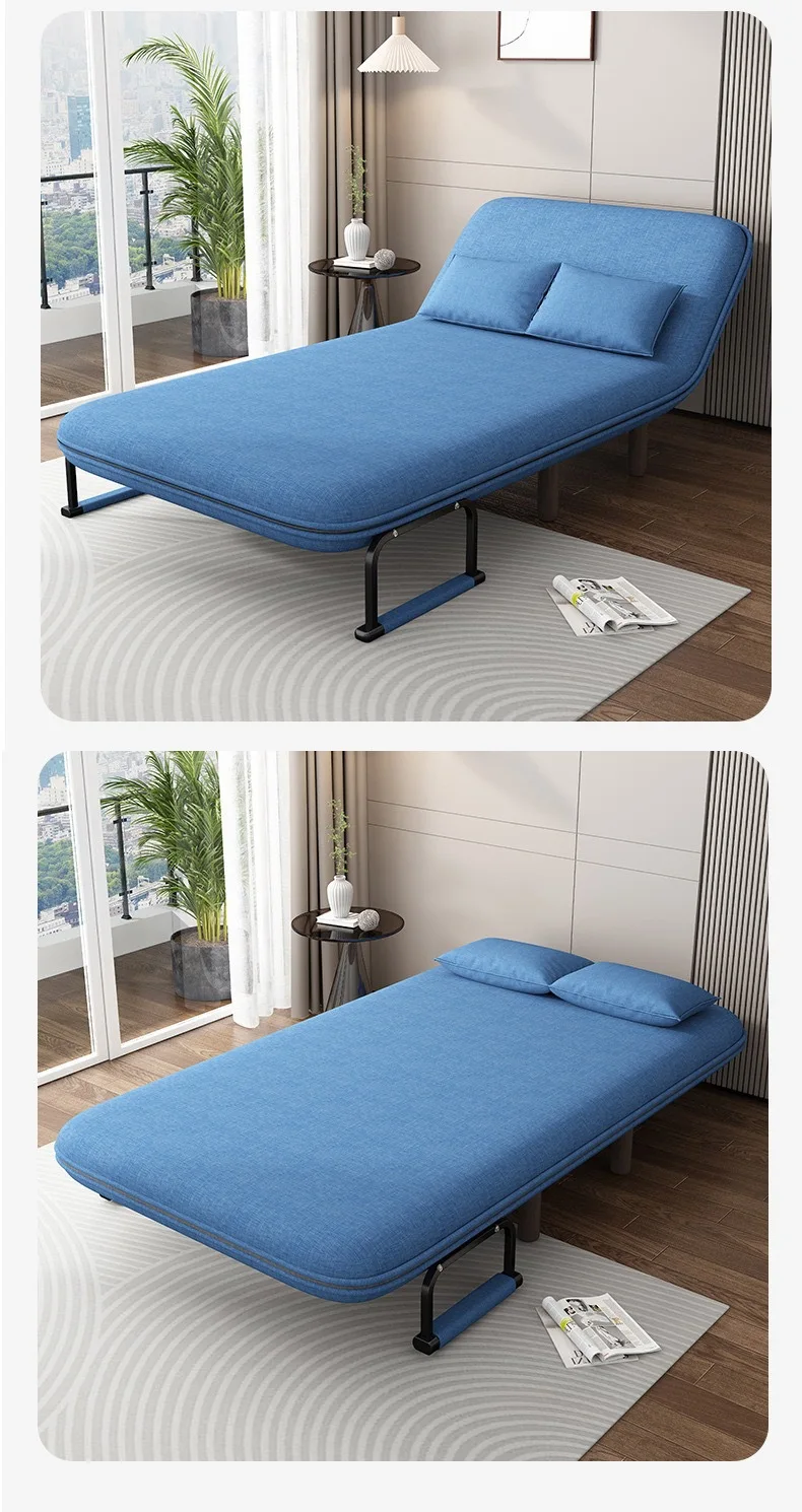 Foldable Sofa Bed Dual-purpose Lunch Break Small Apartment Lazy Living Room Home Double Multi-function