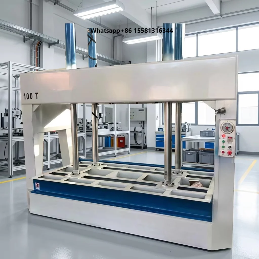 50T Plywood Cold Press 1300x2500mm Woodworking Hydraulic Press for Veneer Gluing Furniture Production