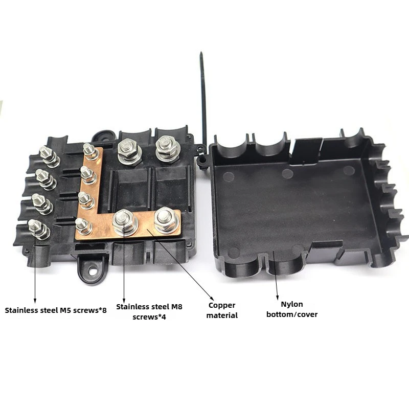 thumbnail image 2 of Bolt-on Fuse Holder Box - 1 Input 4 Output 5-Way ANS/MIDI/MEGA/ANM Fork Bolt Type 2 of 5