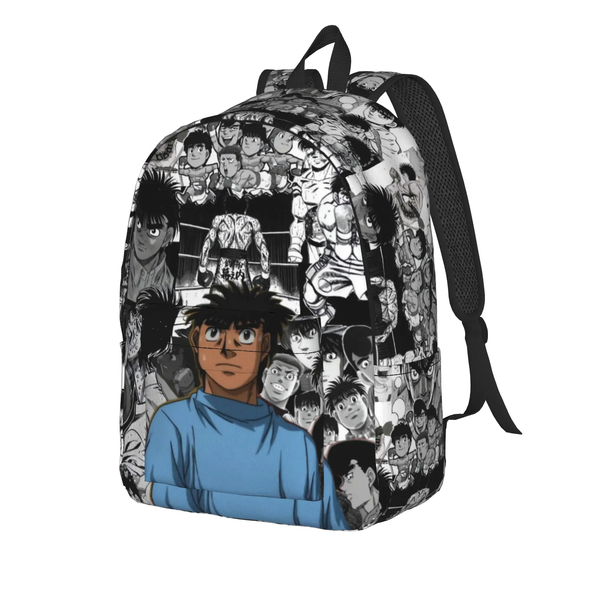 Hajime No Ippo Kamogawa Boxing Gym Backpack  Male Polyester Trekking Backpacks Lightweight Pretty School Bags Rucksack
