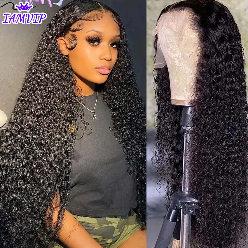 Deep Wave Lace Frontal Wig 13x4/13x6 Hd Lace Frontal Wigs Female Black Human Hair Ready To Wear Human Hair Wigs