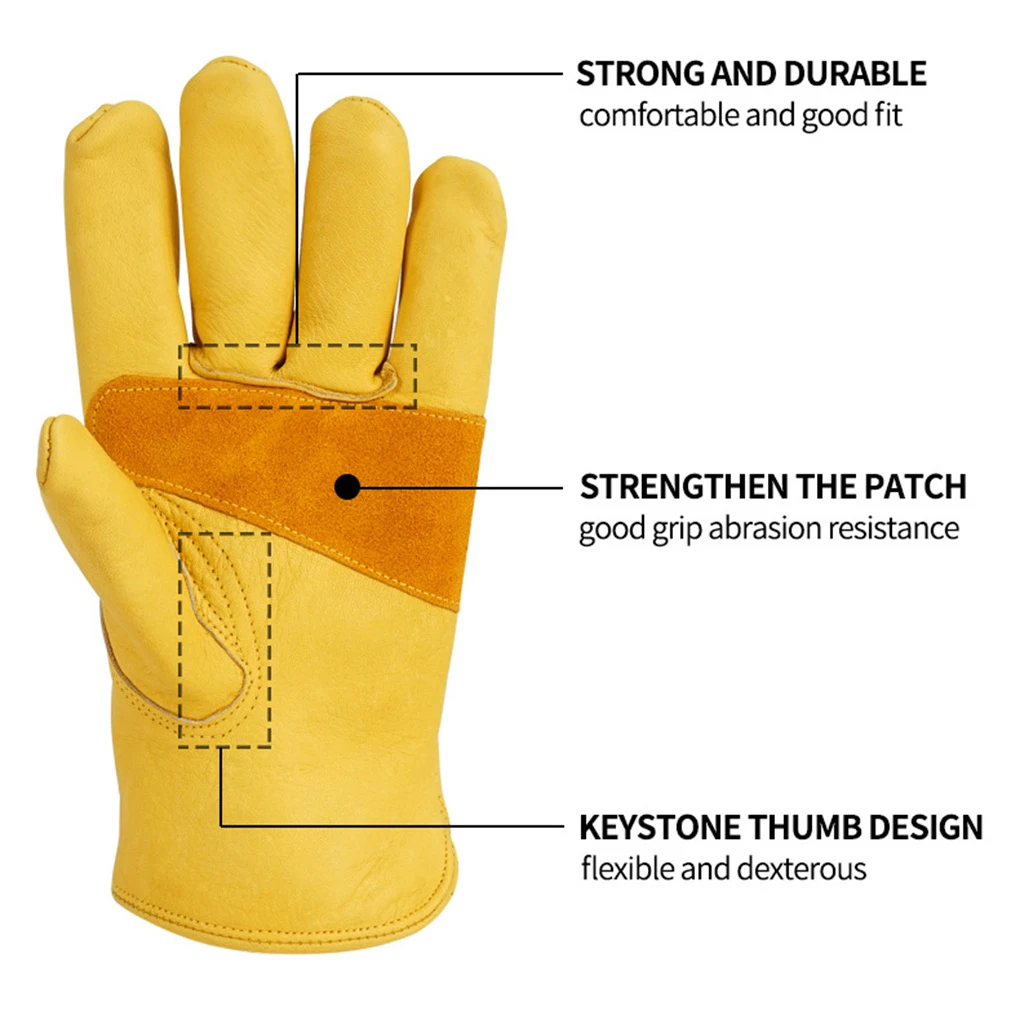 1 Pair BBQ Grilling Gloves Roasting Cooking Mitts Welding Work Supplies - view 4