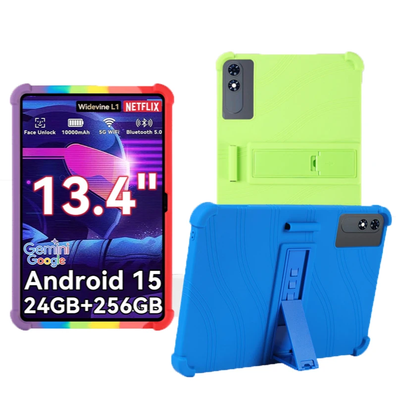 

Tablet Case Android Funda Pouch For TABWEE T60 Pro 13.4" Shockproof Protective Kids Soft Kickstand Holder Cover Tab Accessories