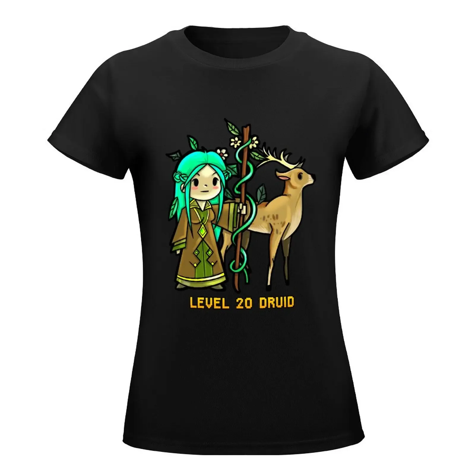 Level 20 Druid T-Shirt tees aesthetic clothes tops Women