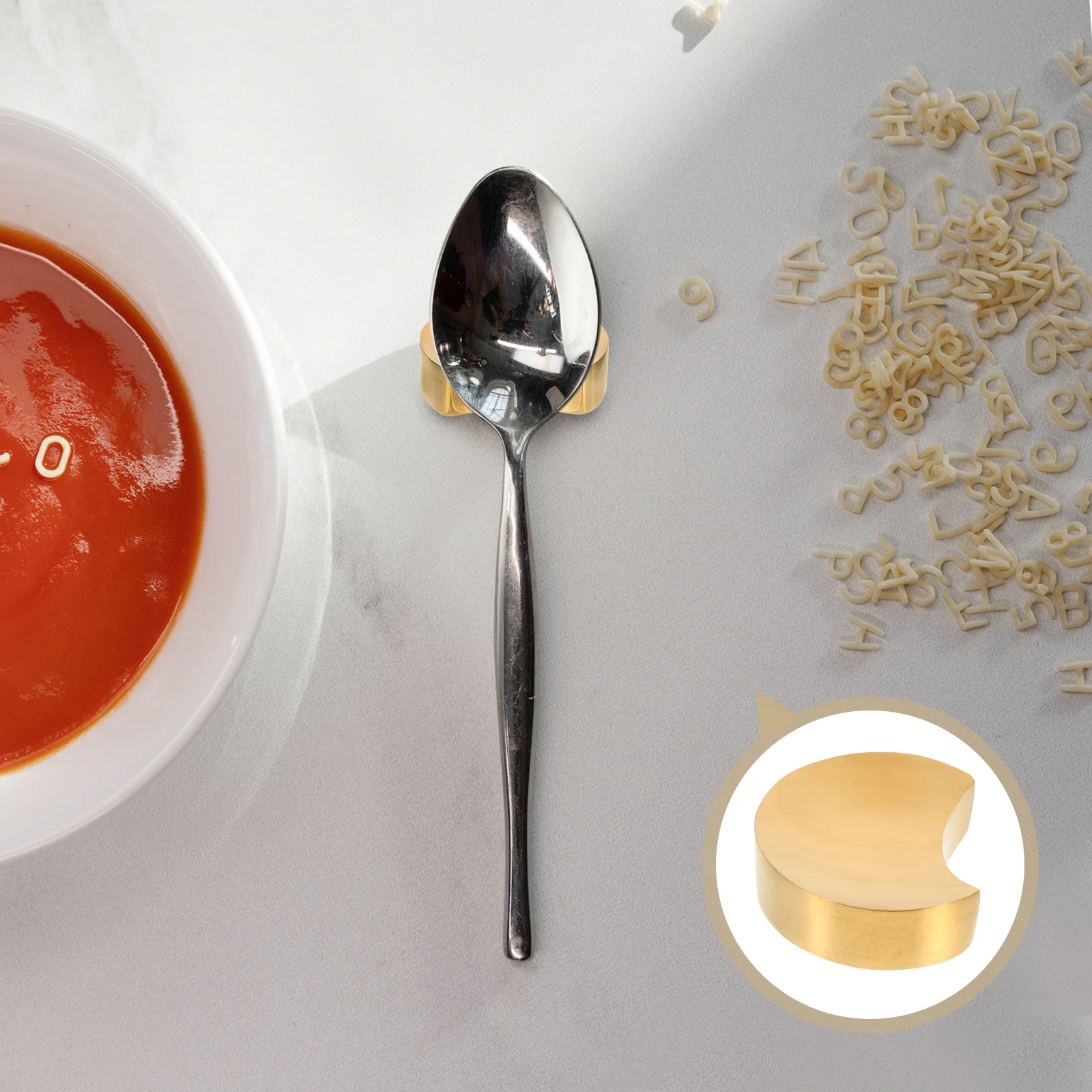 

2Pcs Flatware Rest Solid Base Tableware Holder Lightweight Compact Kitchen Ware Rack Easy Carry Store Unique Dining Accessory