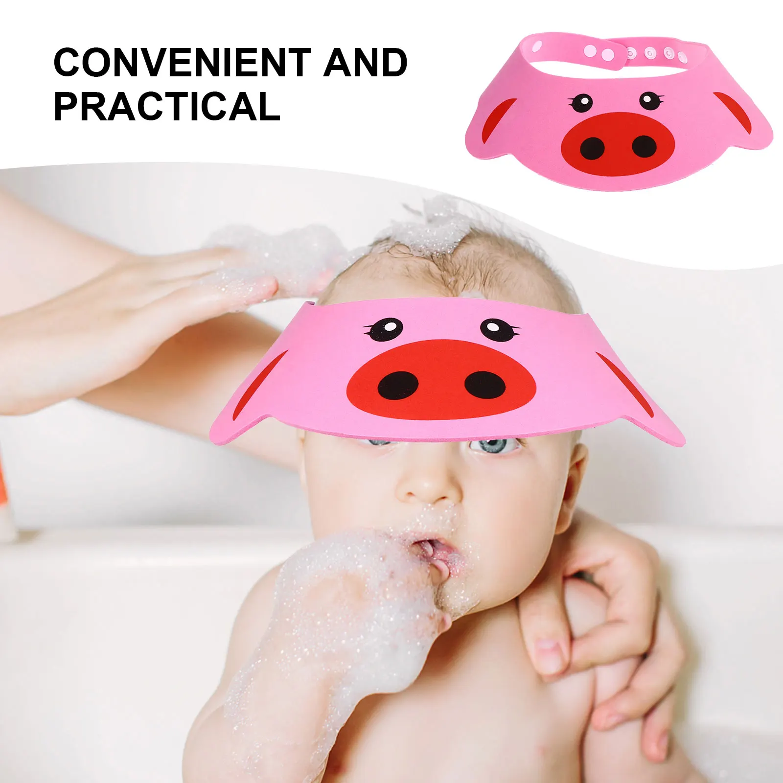 

3pcs Baby Shampoo Cap Kids Bathing Toddler Hair Wash Shield Safe Durable Protect Eyes Ears Water Newborn Child