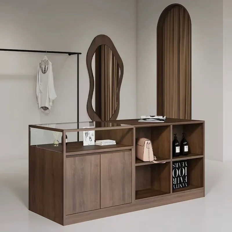 

Clothing Store Display Stand Glass Jewelry Display Shoe Cabinet Women's Clothing Store Product Display Ornaments Counter