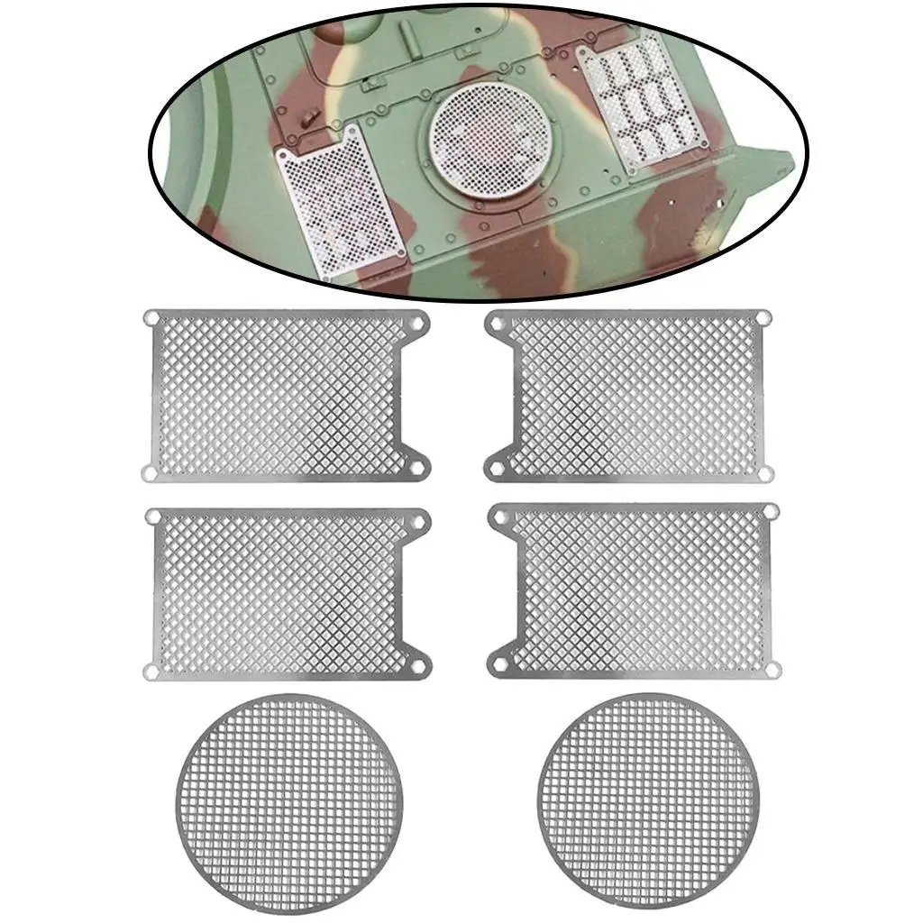 Decoration Metal Protective Net Armored,Metal Guard Plate for 1/16 Heng Long German King Tiger 3888A,RC Tank Upgrade Parts