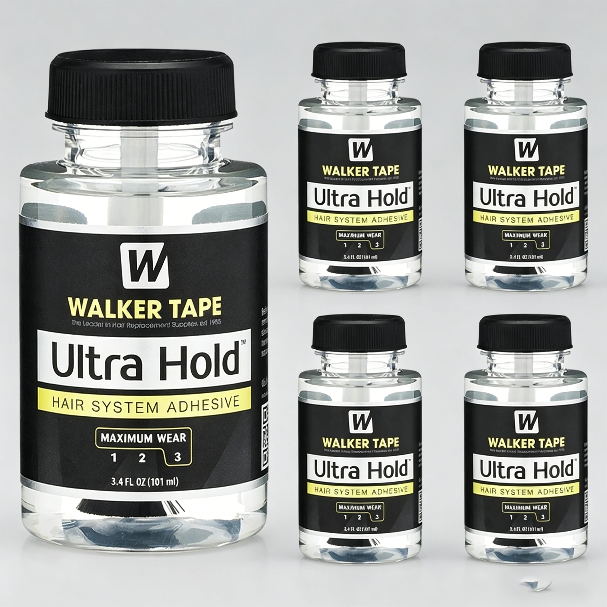 

Ultra Hold Lace Wig Glue 3.4oz/101ml / 0.5oz/15ml Walker Tape Hair System Adhesive Strong Waterproof Glue for Toupees Hairpieces