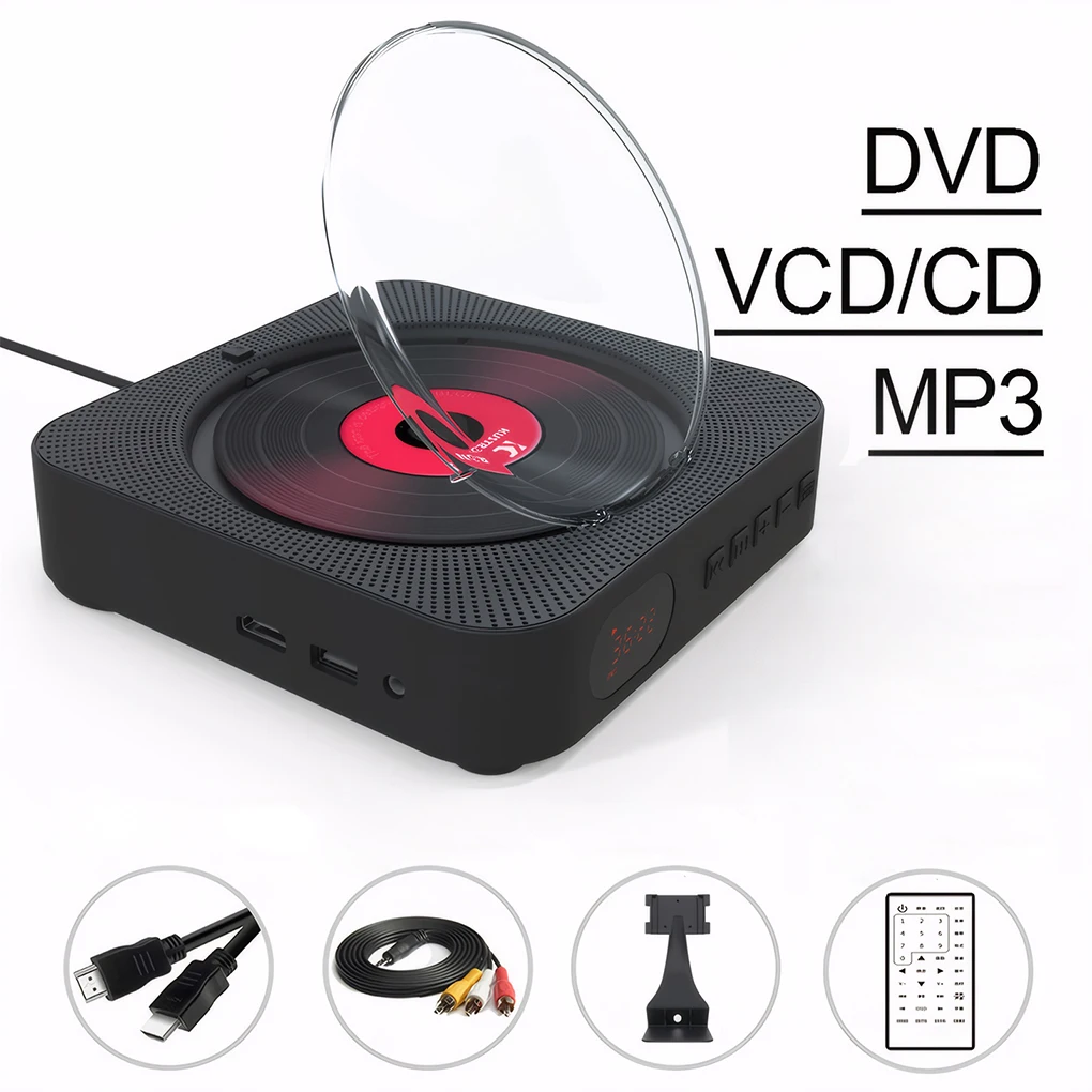 

Compact Disc Player With Bluetooth Speaker AV Output DVD Player With Speakers External Cd Dvd Drives