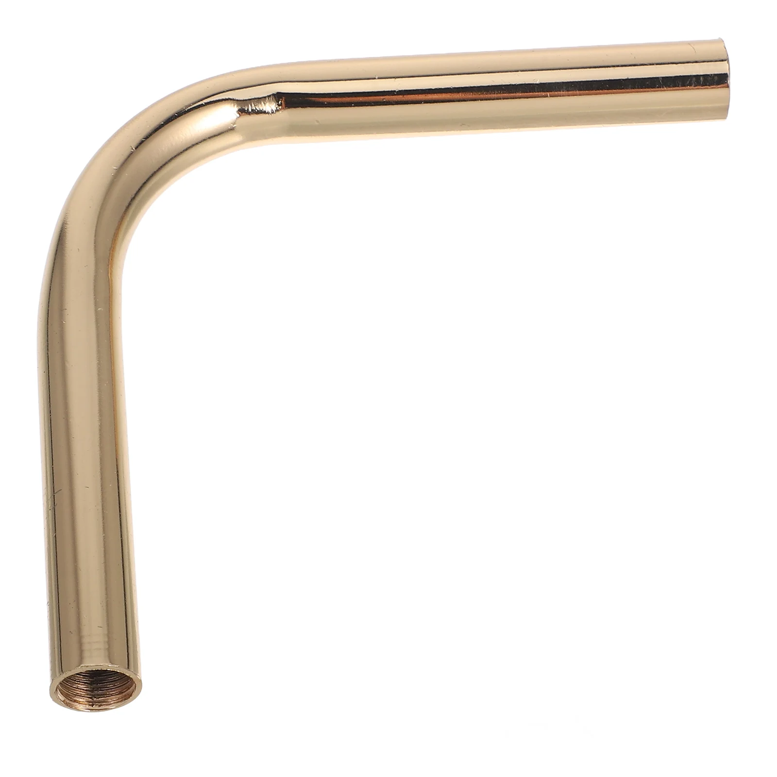 

1pc Lamp Extension Pipe Iron Bending Tube Gold Wall Light Connector Hollow Design Elevated Lamp Cord Bulb Holder
