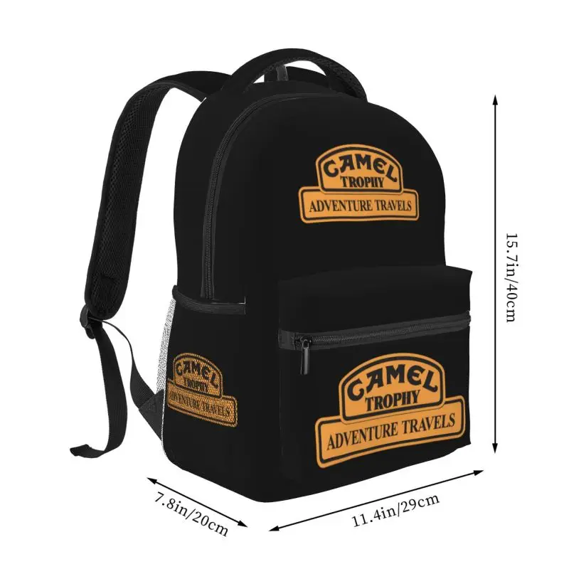 Camel Trophy Racing Backpacks Lightweight School Bag Student Bookbag Unisex Laptop Daypacks for Travel Hiking Camping