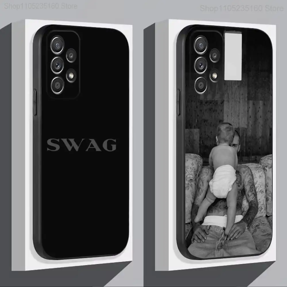 Чехол для телефона SWAG J-Justin-n B-Bieber для Samsung S 9,10,21,30,22,23,24,25,Ultra,Plus,Lite,FE,4,5G, черный, мягкий, точный