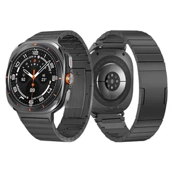 No Gaps Strap Titanium Alloy Watchband for Samsung Galaxy Watch 7 Ultra 47mm,Quick Disassembly Design Wristband
