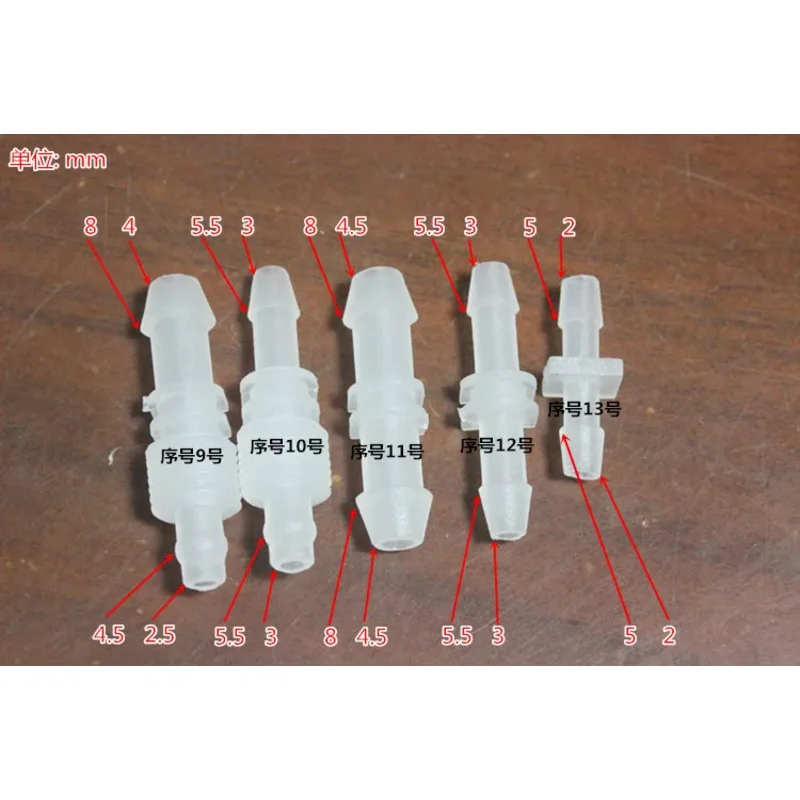 10Pcs Straight Through Couplings Plastic Couplings Various Sizes of Straight  Pipe Reducers