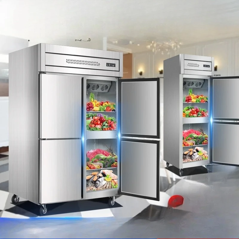

Commercial Refrigerator Refrigerated Freezer Air-cooled Frost-free Kitchen Vertical Six-door Stainless Steel Freezer