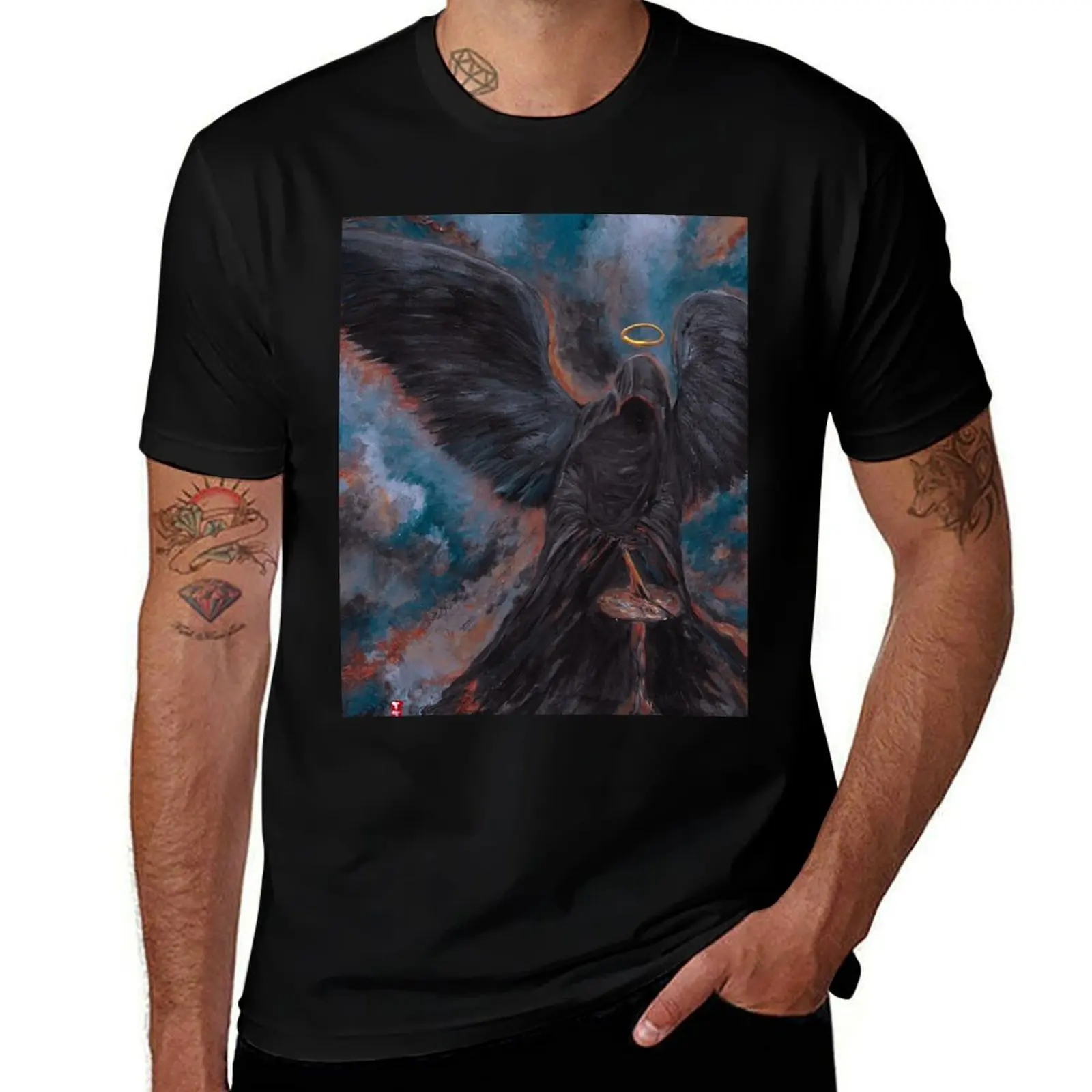 

Angel of death T-Shirt plus size clothes shirts graphic new edition Men's clothing