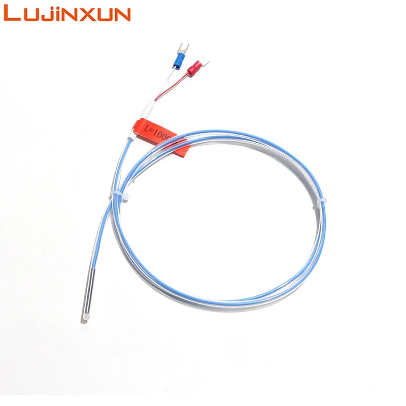 LUJINXUN Temperature Sensor PT100 K/E type Thermocouple Platinum Resistance Corrosion-Resistant Acid PTFE Sheath 1pc