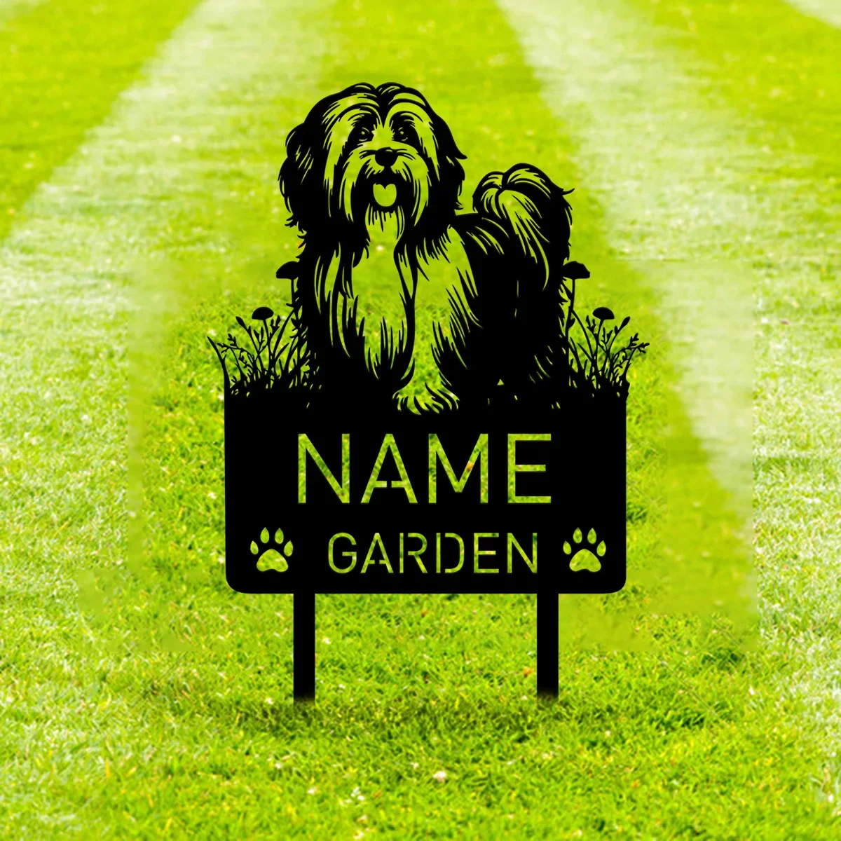 Custom Havanese Metal Memorial Garden Stake Personalized Pet Grave Marker Name Sign Remembrance Stake Decor Dog Loss Christmas