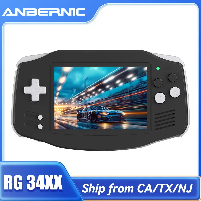 ANBERNIC RG34XX Retro Handheld Game Console 3.4''IPS Screen Linux System HDMI Output Classic Remake Game Player Sentimental Gift