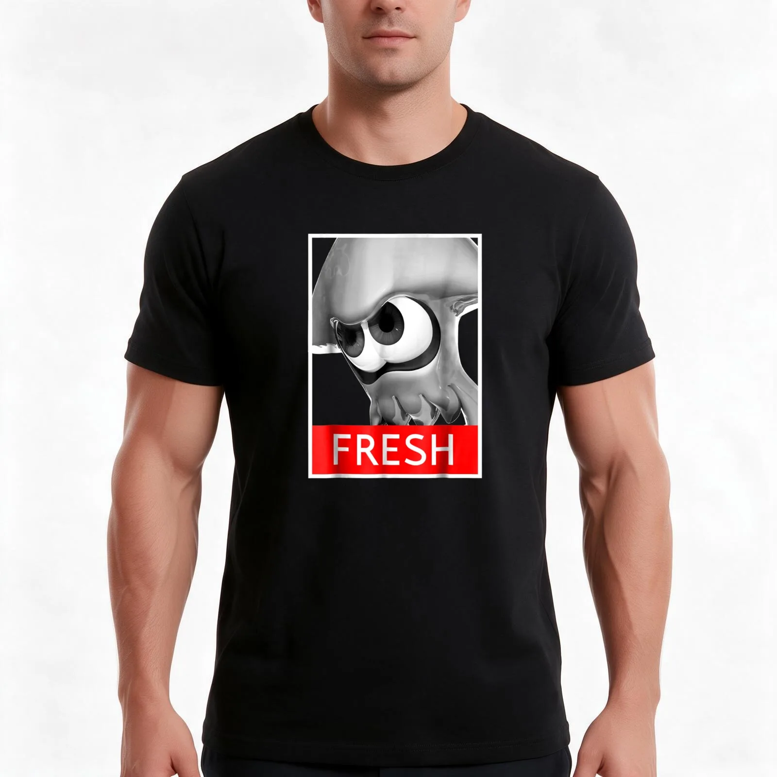 Spllatoonzz Inkling Fresh Streetwear Graphic T-Shirt, Summer Casual Cotton Tee, Oversized Streetwear Tops, Vintage Graphic Print