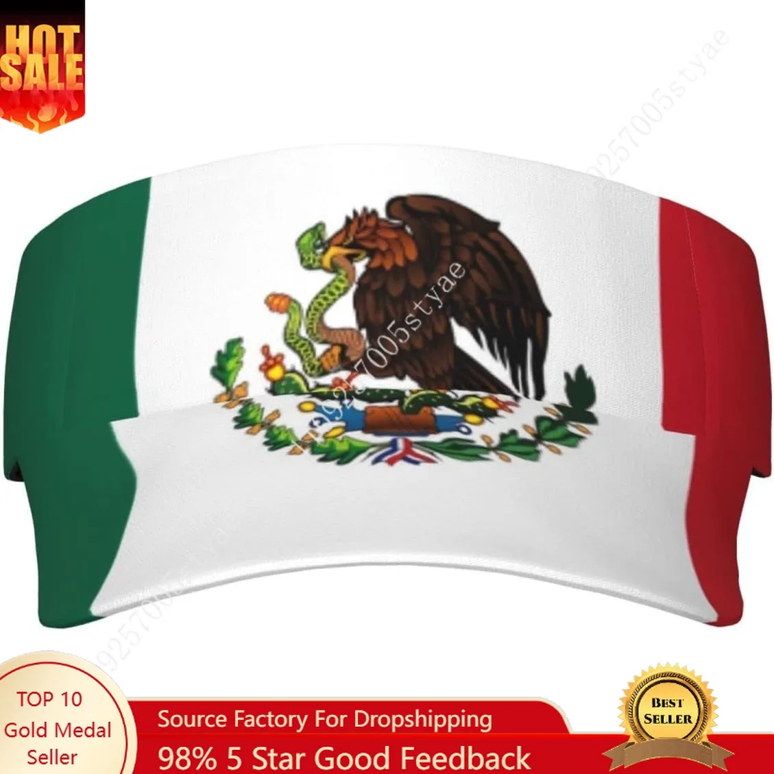 

Mexico Mexican Flag Cap Man Woman Sport Visor Hat Fashion Sunhat Adjustable Outdoor Sun Hats Trucker Caps Casual Snapback Hat