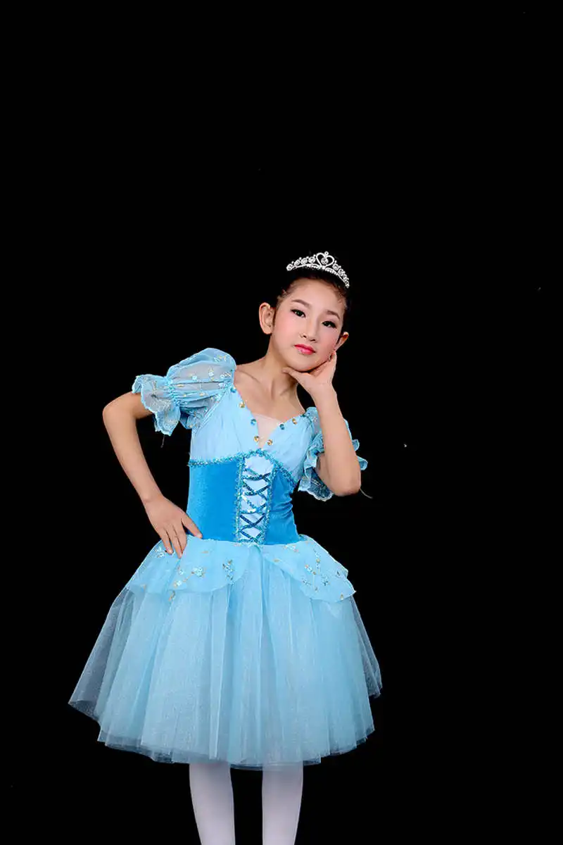 Professional jazz Latin dance costume in velvet style for performance dresses