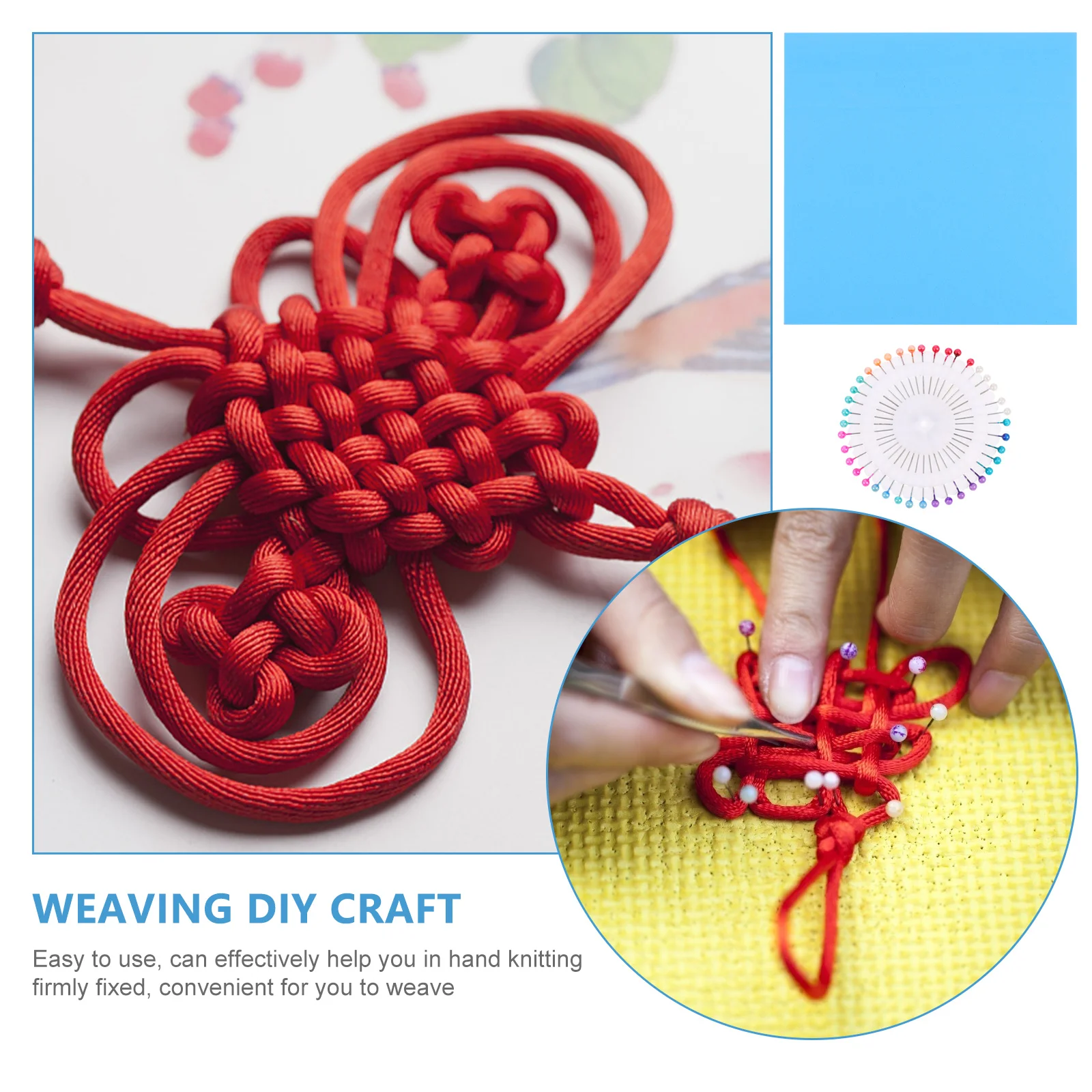 

Knitting Pad Positioning Needle Set Japanese Braiding Disk Round Kumihimo Tool Weaving Plate Beading Cord Disc Handmade DIY