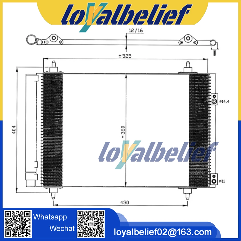 Nowe układ kondycjunujący z kondensatorem powietrza dla Peugeot 308 3008 PARTNER tipi RCZ CITROEN DS4 6455HN 6455HT 9650545480 9650631480 9682531580