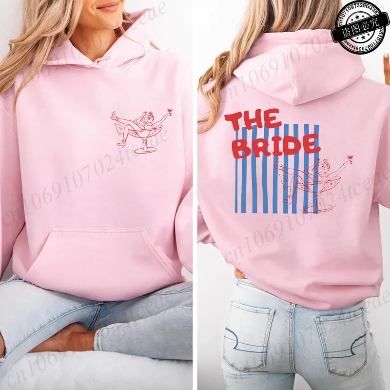 Bach Club Party Women Hoodies The Bride Club Design Hooded Sweatshirt fleece Hoodies Bridal Shower Bridesmaid Hoodies Sportwear