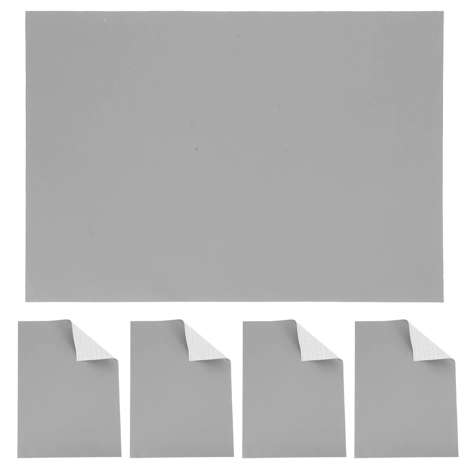 5Sheets Sand Table Architectural Decor Gray PVC Self Adhesive Miniature Road Stickers Train Track Diorama Accessories Play