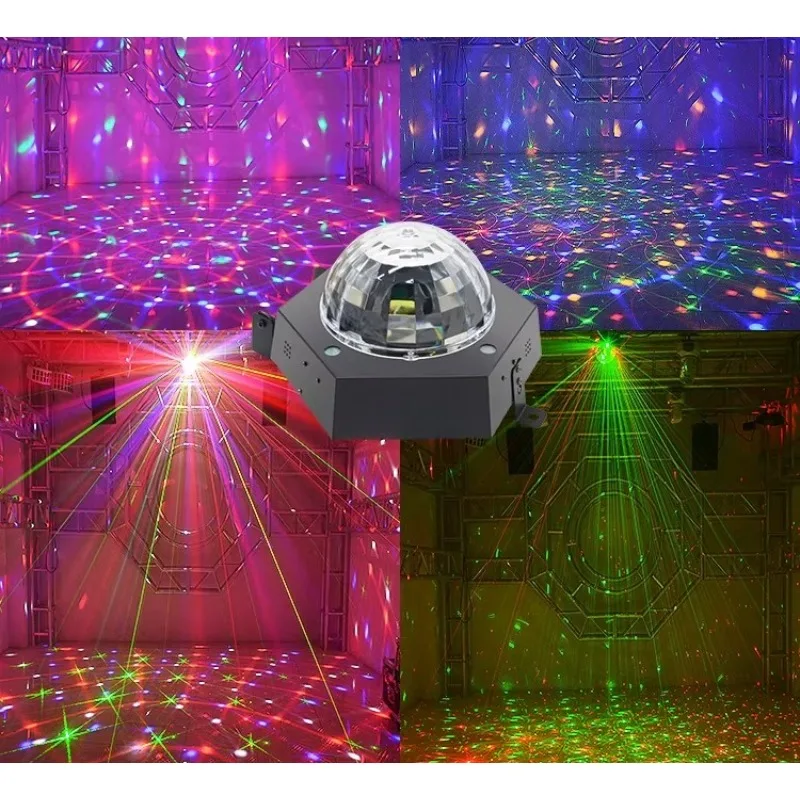 Family KTV Ambient Light Magic Ball Light Colorful Rotating Lantern Laser Flash Bar Ballroom Stage Light