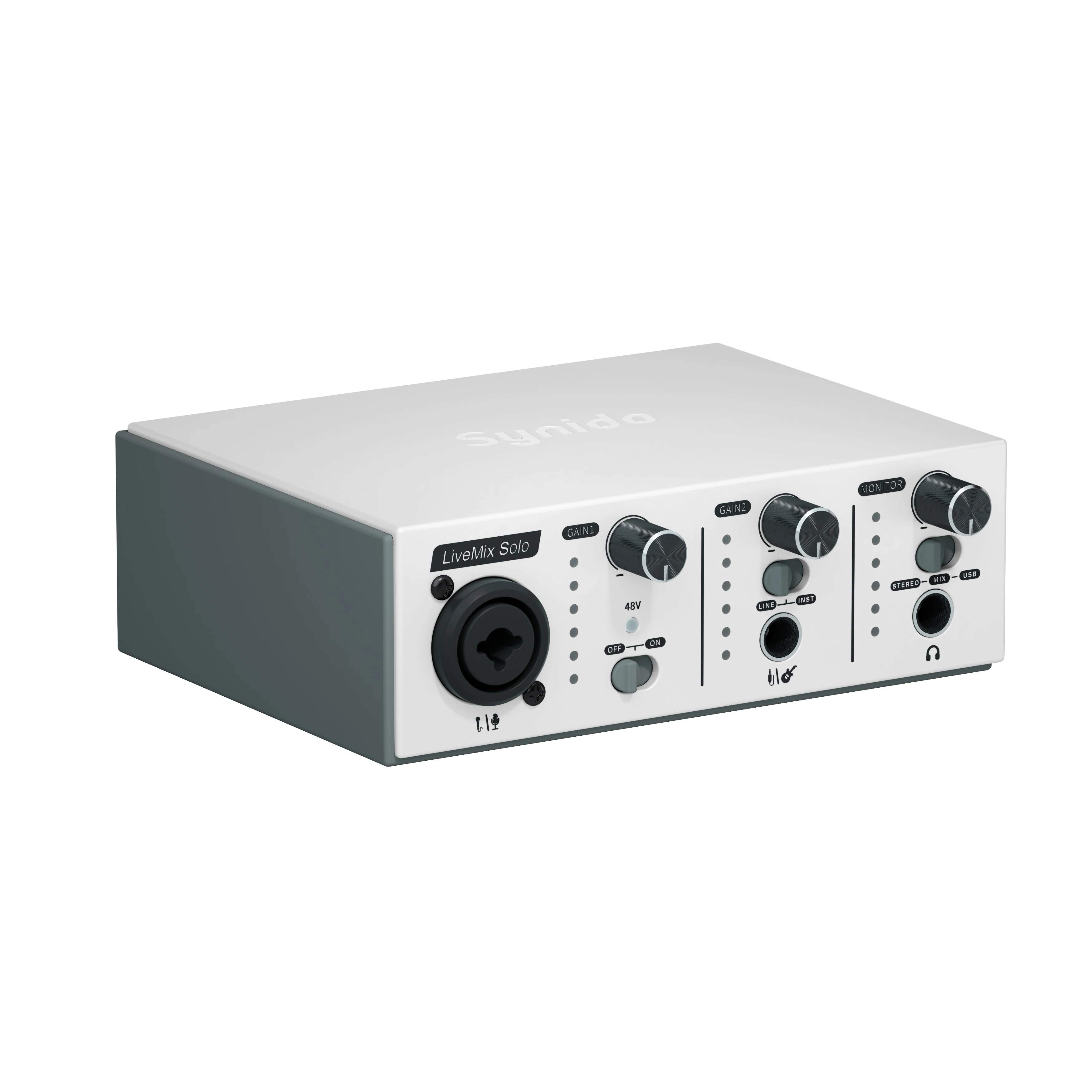 SYNIDO MK2 professionele audiogeluidskaart voor opname, arrangement en nasynchronisatie, audioboekopname, voor telefoons, tablets, computers