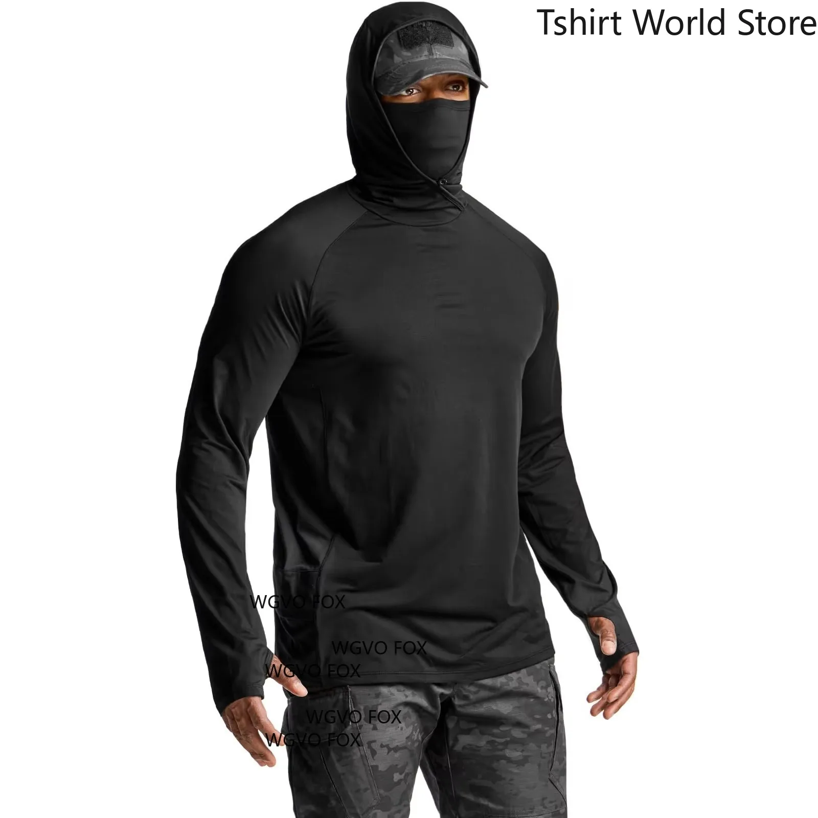 Best Selling Sun Protection Long Sleeve Hoodie Quick Dry Fishing Shirt with Sublimation Print